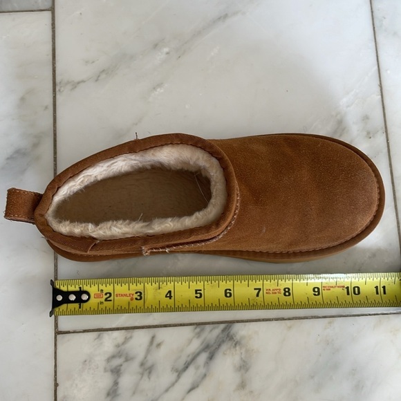 Lamo, 8, fleece lined tan leather platform ankle bootie warm cozy EUC - Picture 11 of 11